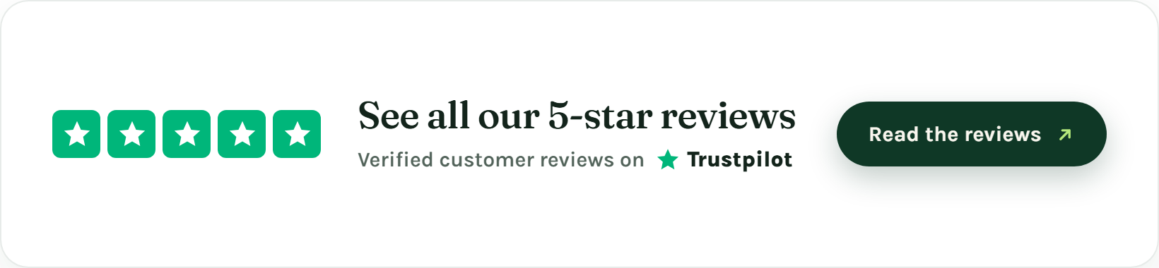 See all our 5-star reviews on Trustpilot